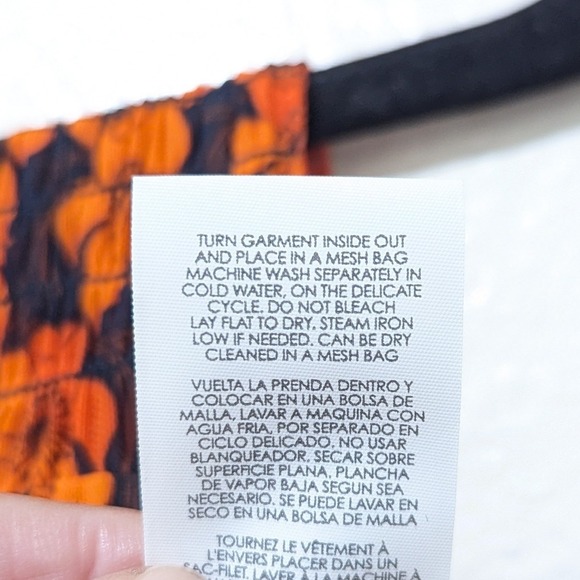 Cabi Flip Reversible Sleeveless Midi Dress Tiger Lily Orange Navy Blue 6370 XL - Picture 9 of 9